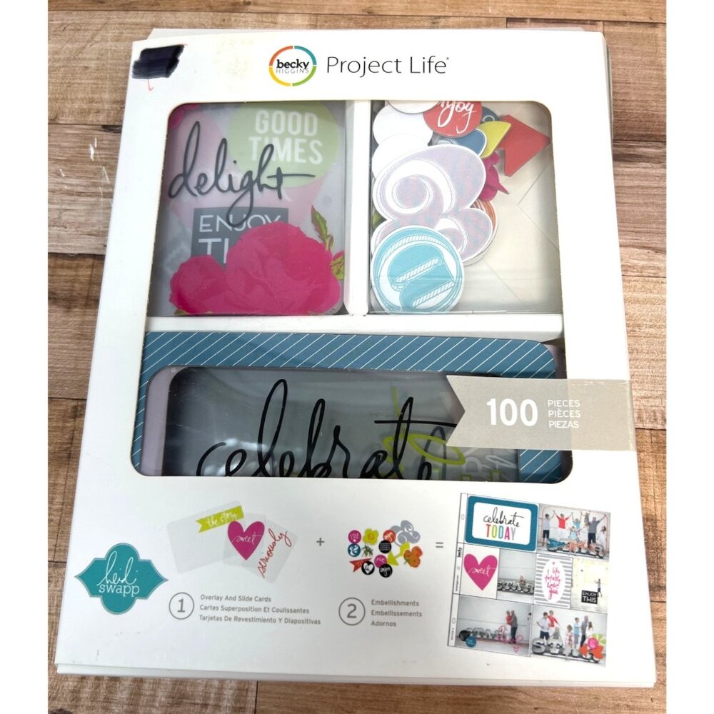 Becky Higgins Project Life 90-Piece Scrapbooking Kit Heidi Swapp Edition With Ca